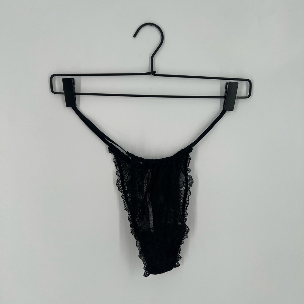 Out From Under Budapest Love High Sheer Lace Tanga Panties